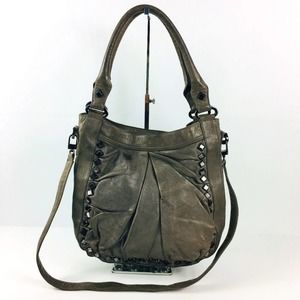 Treesje Marley gray embellished large hobo bag